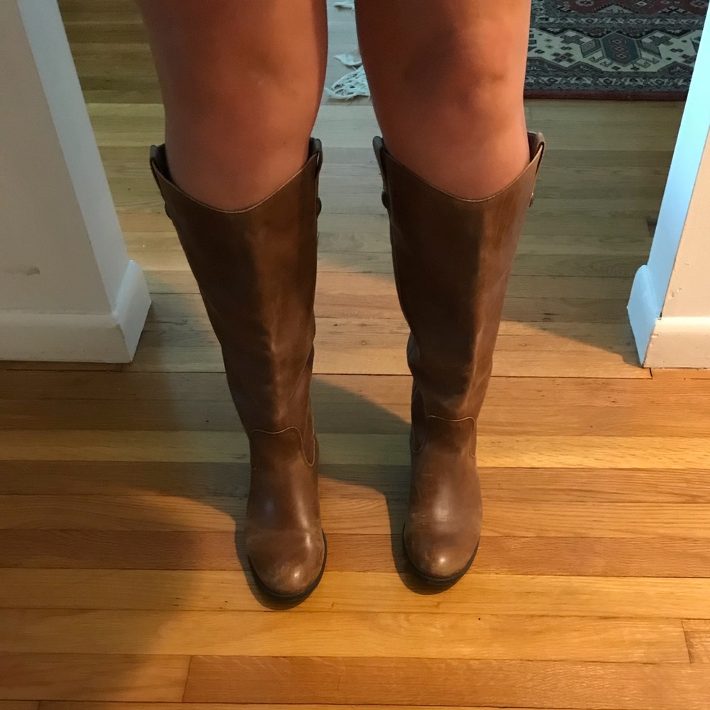 Leather WIDE CALF Riding Boots